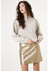 Garcia Garcia - Metallic Faux Leather Skirt (Bronze Gold)