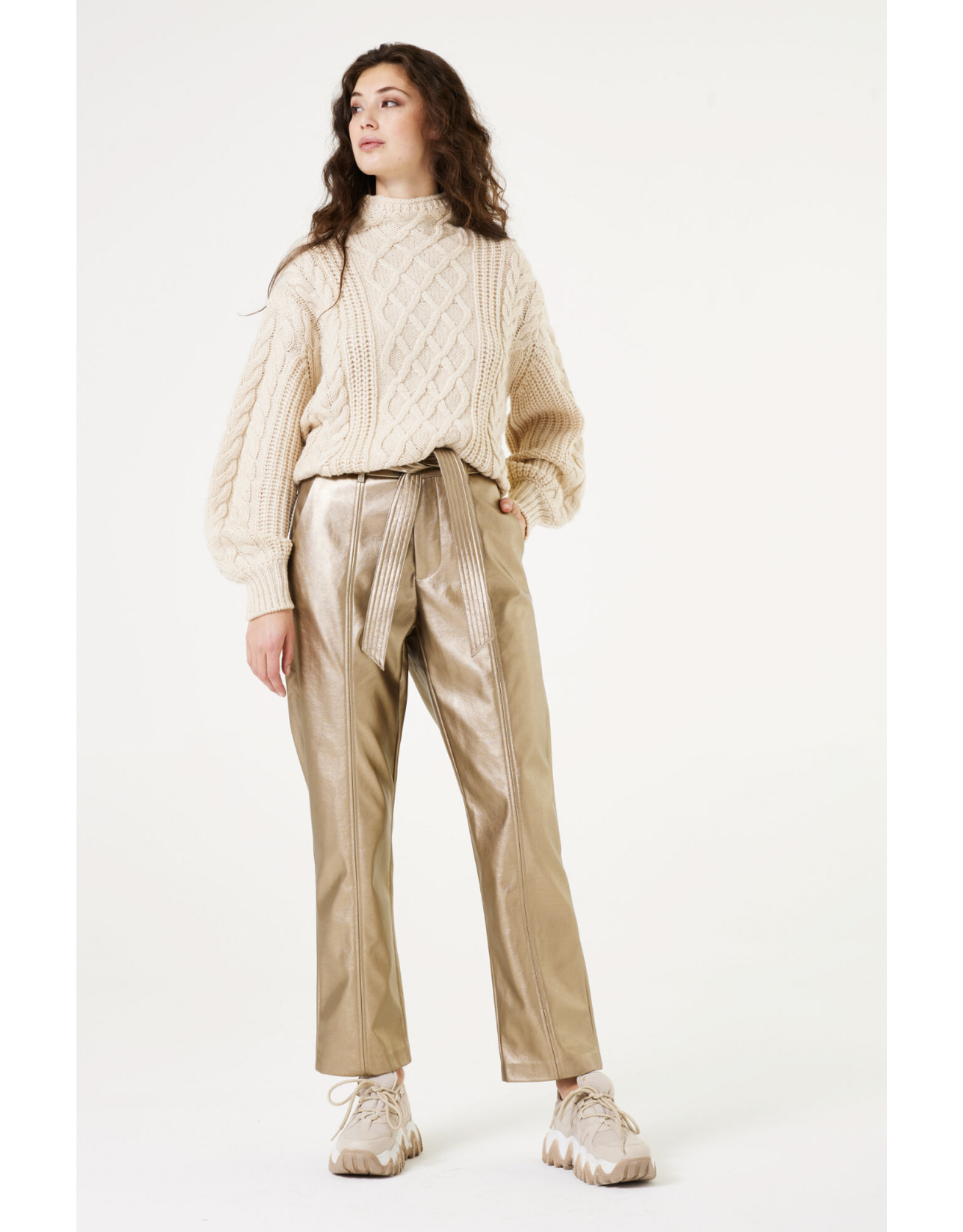 Garcia Garcia - Belted Trousers (Bronze Gold)