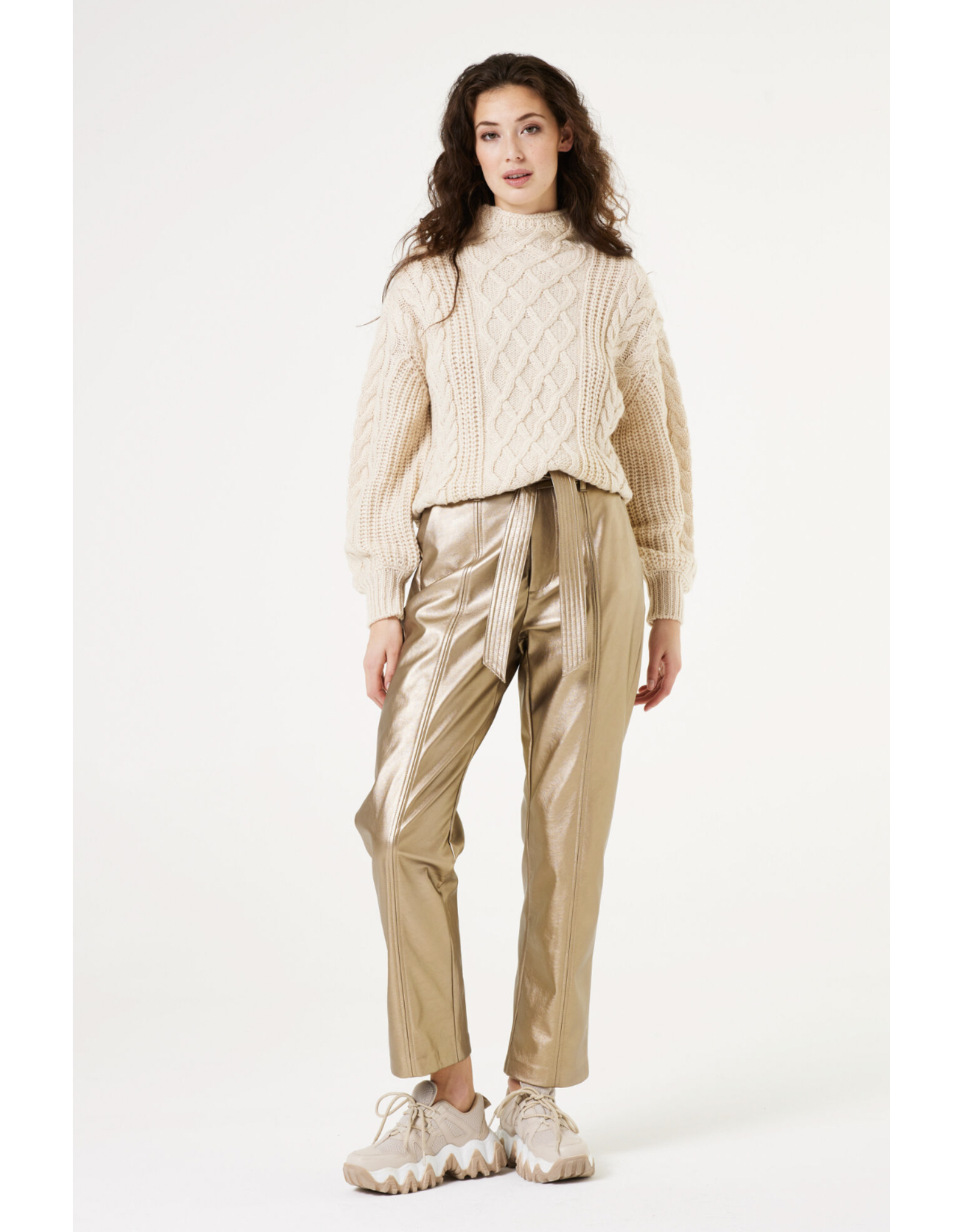 Garcia Garcia - Belted Trousers (Bronze Gold)