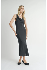 Sadie & Sage Sadie & Sage - Sweet Treat Cowl Neck Midi Dress (Black)