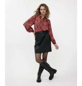 EsQualo EsQualo - Vegan Leather Short Skirt (Black)