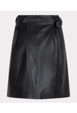 EsQualo EsQualo - Vegan Leather Short Skirt (Black)