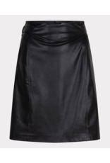EsQualo EsQualo - Vegan Leather Short Skirt (Black)