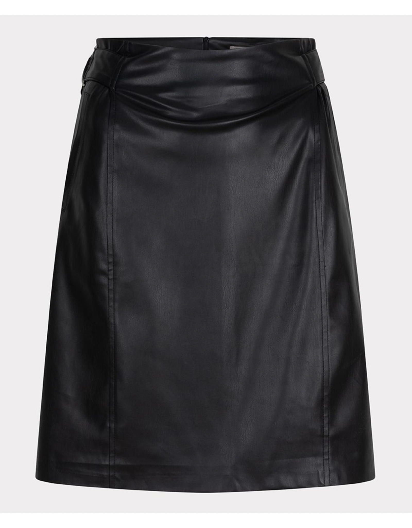 EsQualo EsQualo - Vegan Leather Short Skirt (Black)