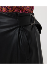 EsQualo EsQualo - Vegan Leather Short Skirt (Black)
