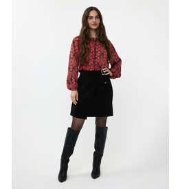 EsQualo EsQualo - City Skirt with Overlap Pockets (Black)