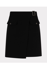 EsQualo EsQualo - City Skirt with Overlap Pockets (Black)