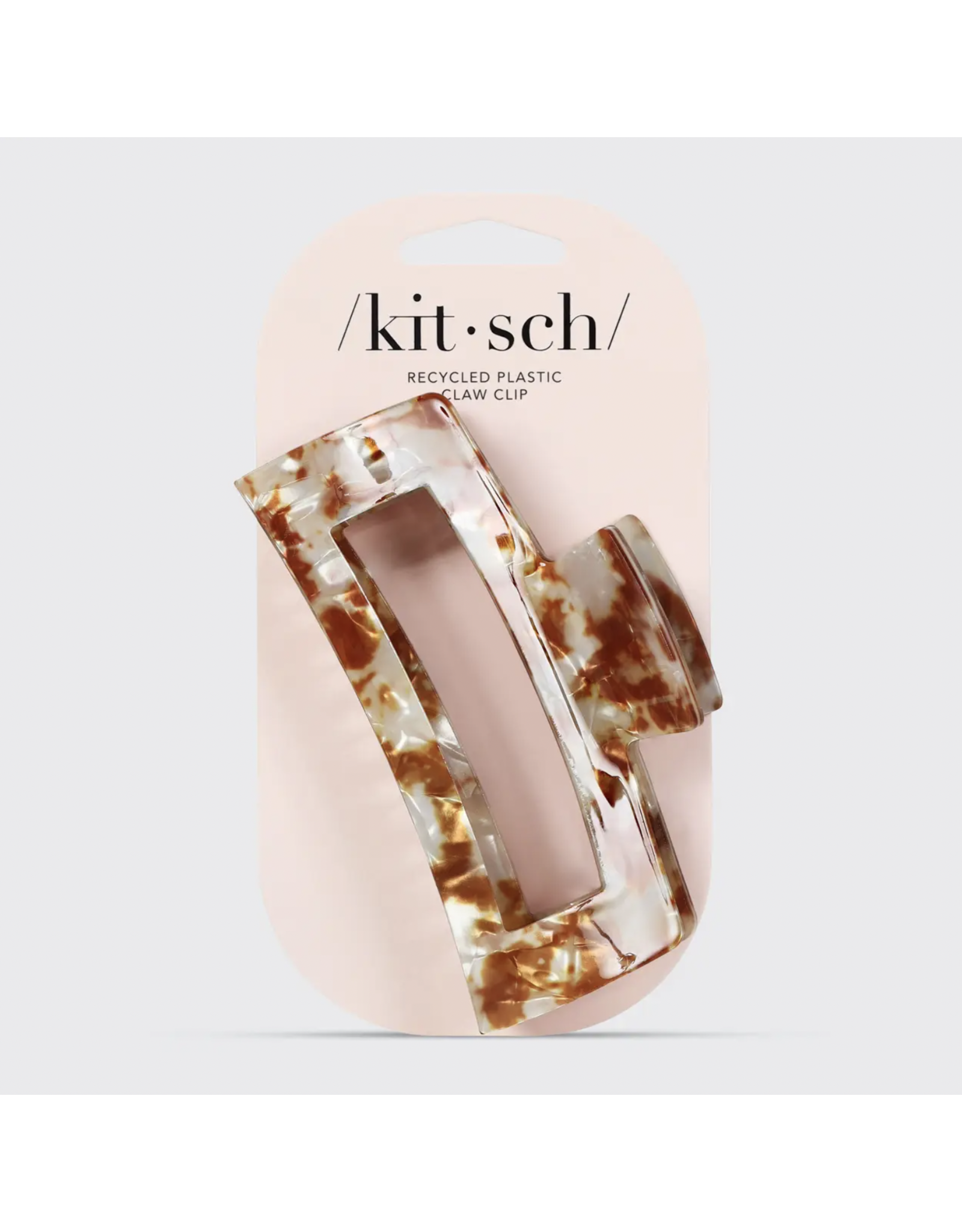 kitsch Kitsch - Eco-Friendly Jumbo Open Shape Claw Clip - Brown