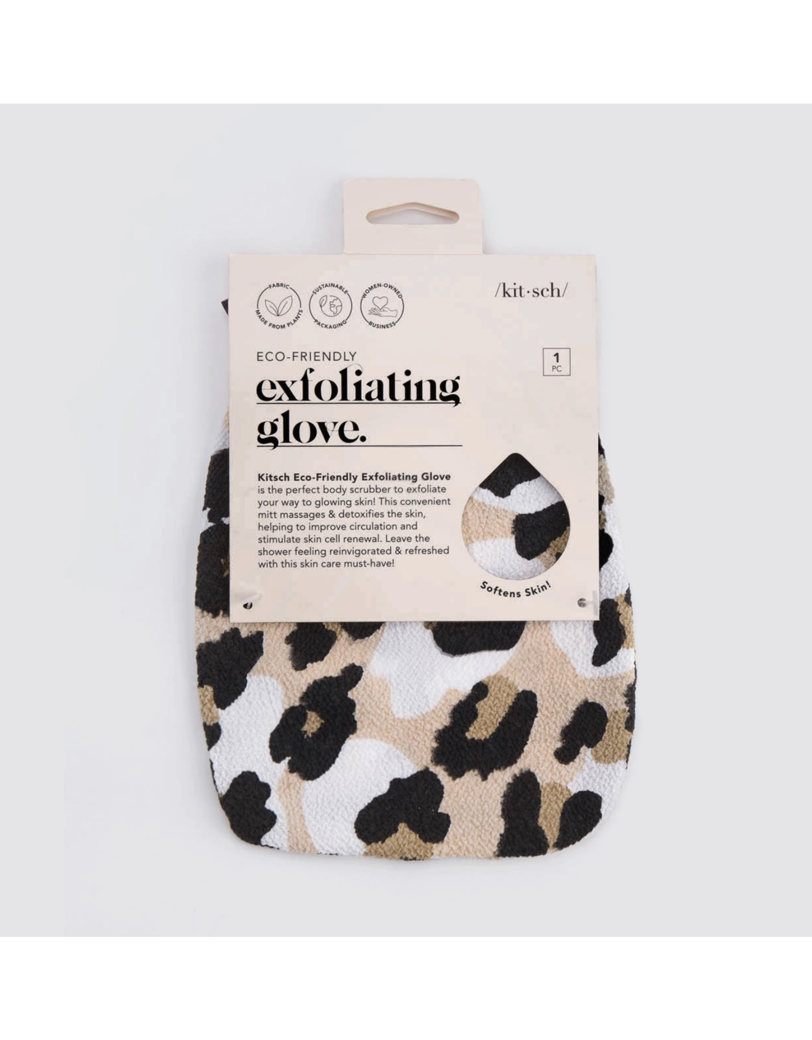 kitsch Kitsch - Eco-Friendly Exfoliating Glove (Leopard)