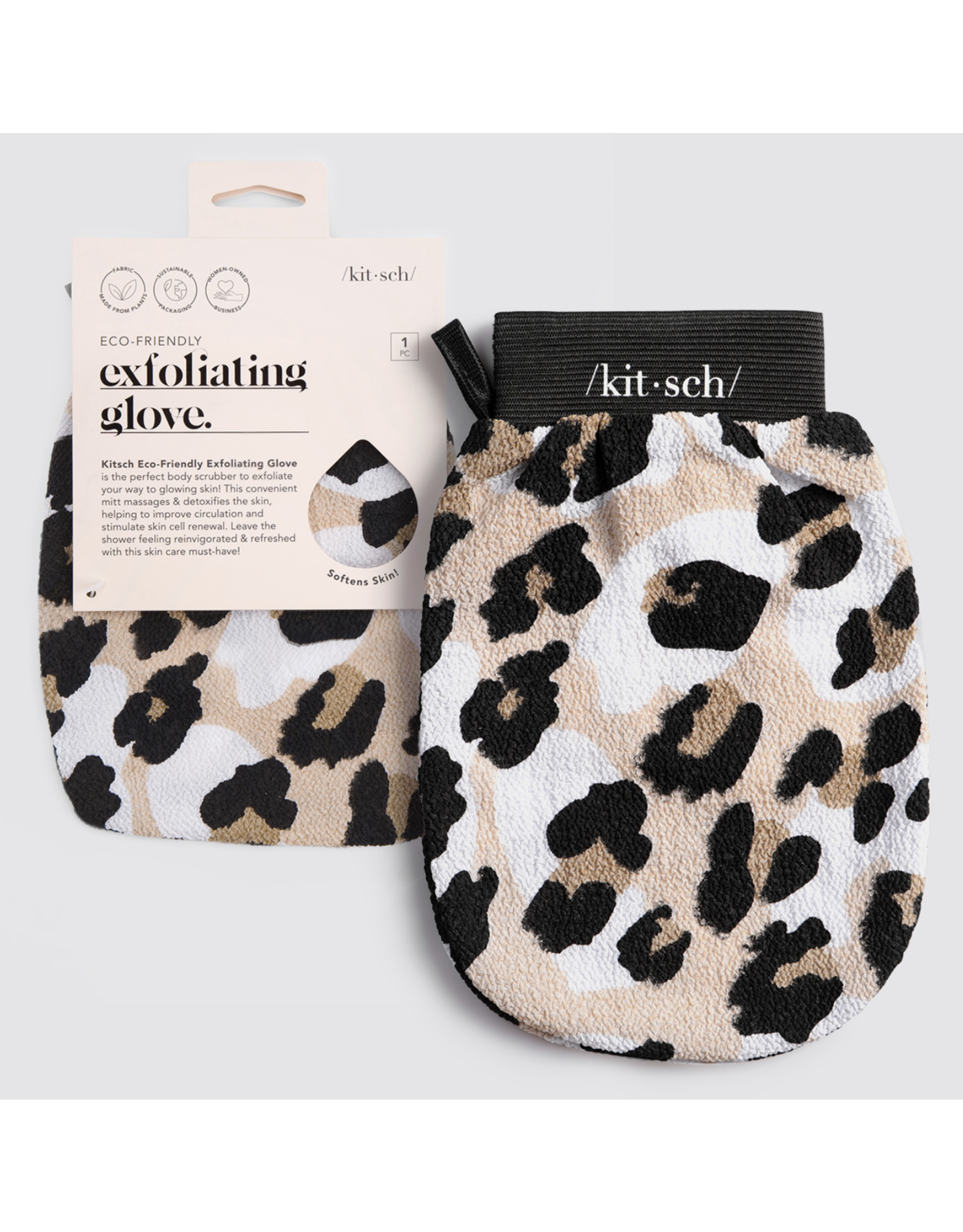 kitsch Kitsch - Eco-Friendly Exfoliating Glove (Leopard)