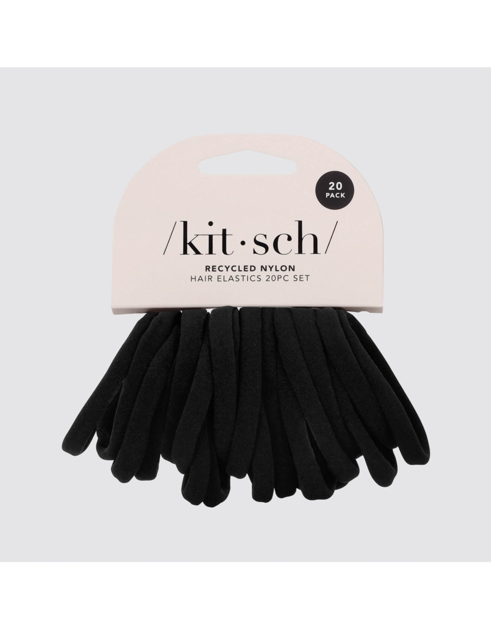 kitsch Kitsch - Eco-Friendly Nylon Elastics 20pc Set (Black)