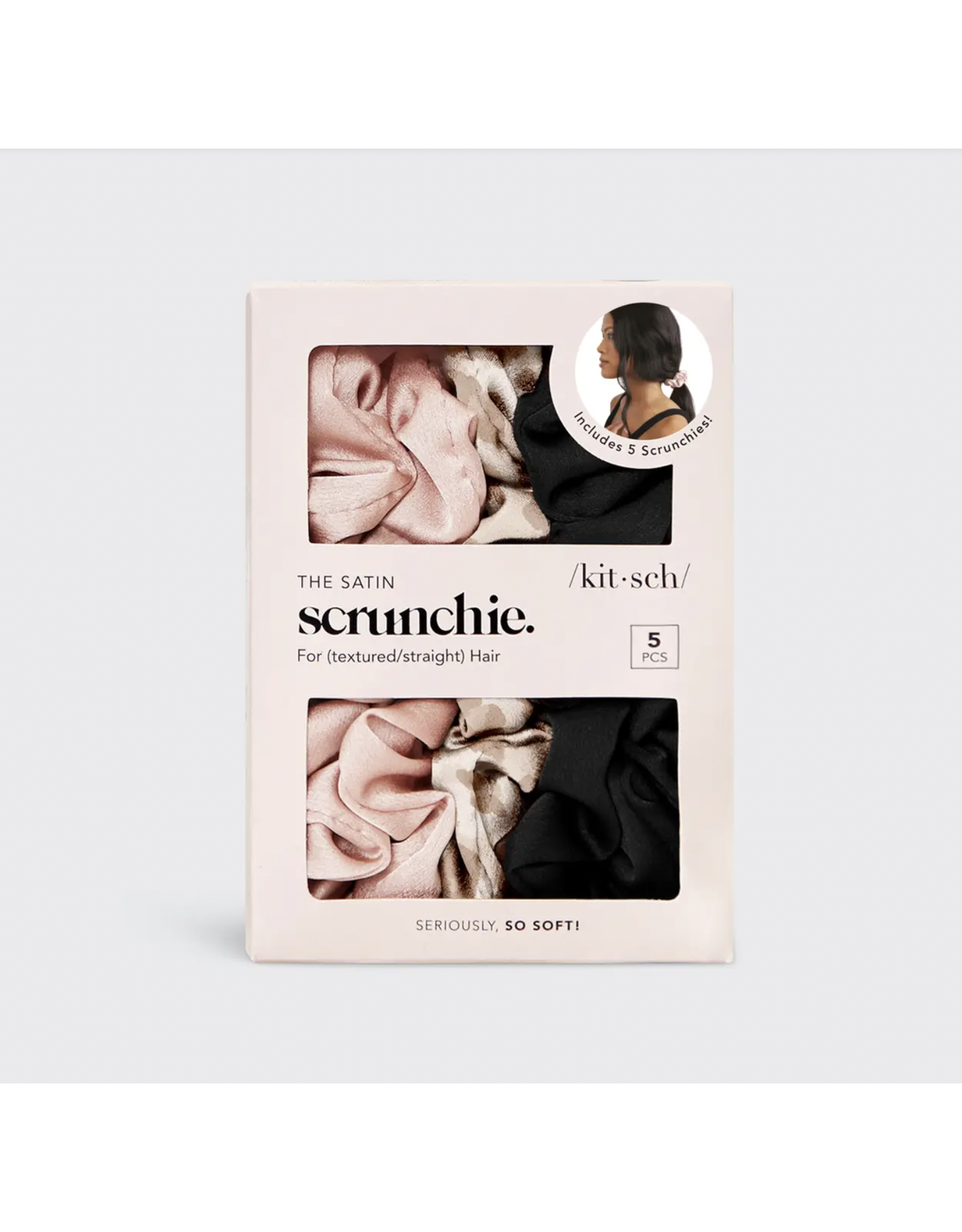 kitsch Kitsch - Satin Sleep Scrunchies (5pc - Assorted)