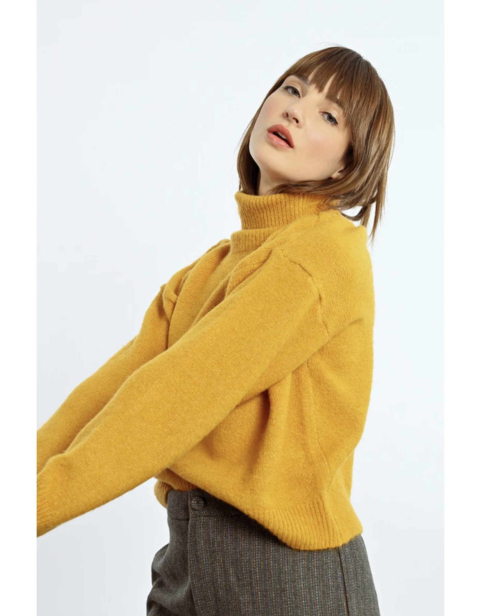 Molly Bracken Molly Bracken - Rollneck Sweater (Saffron Yellow)