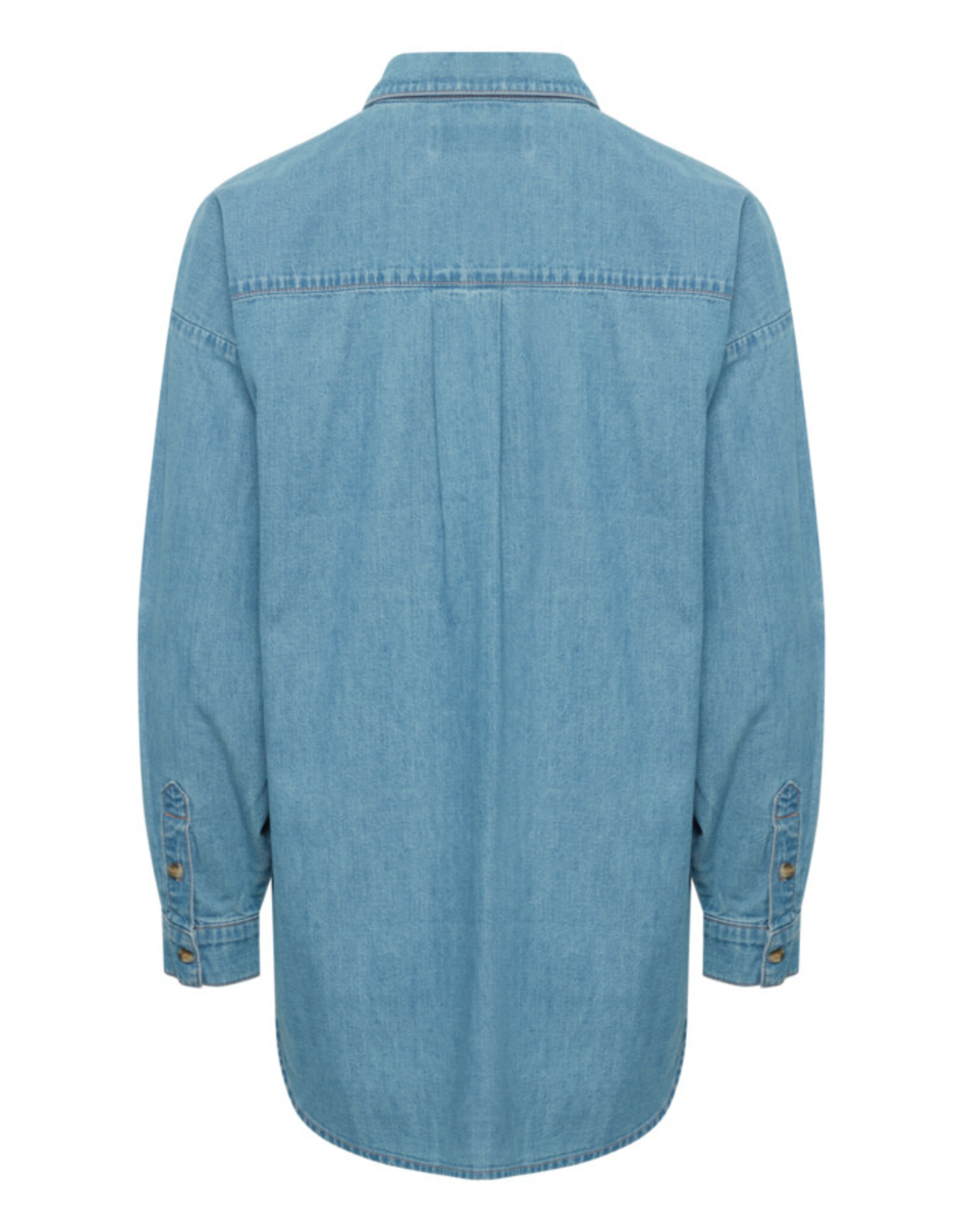 ICHI ICHI - Diver Chambray Shirt (Washed Blue)