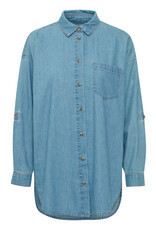 ICHI ICHI - Diver Chambray Shirt (Washed Blue)