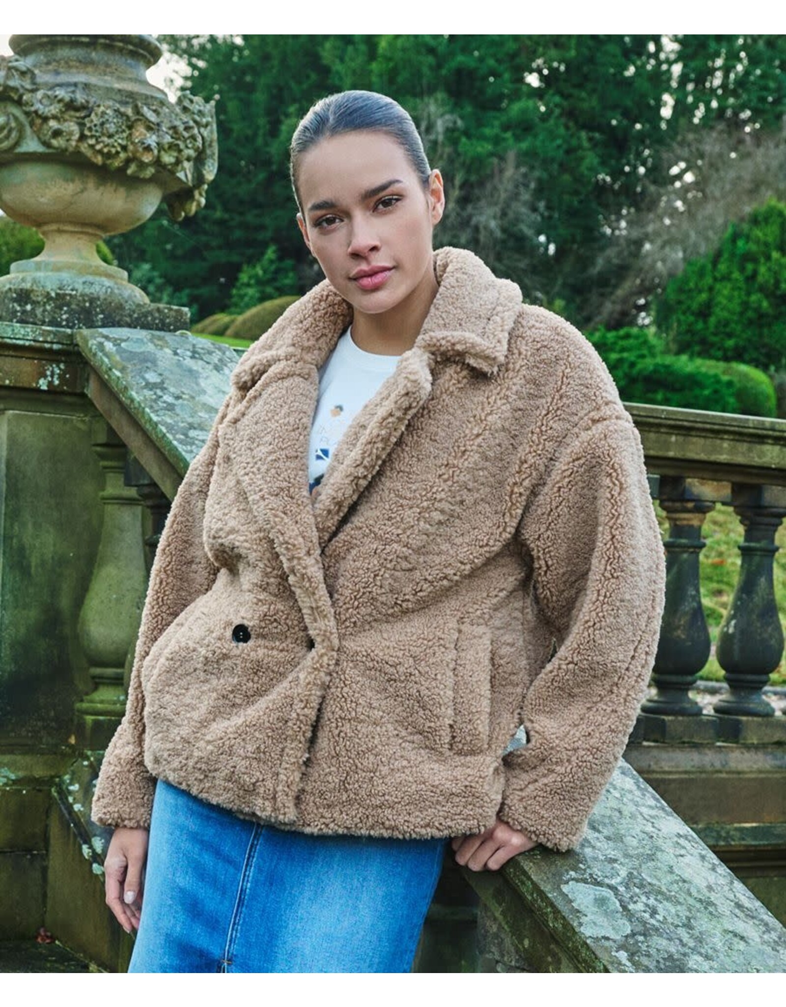 EsQualo EsQualo - Teddy Jacket (Brandy)