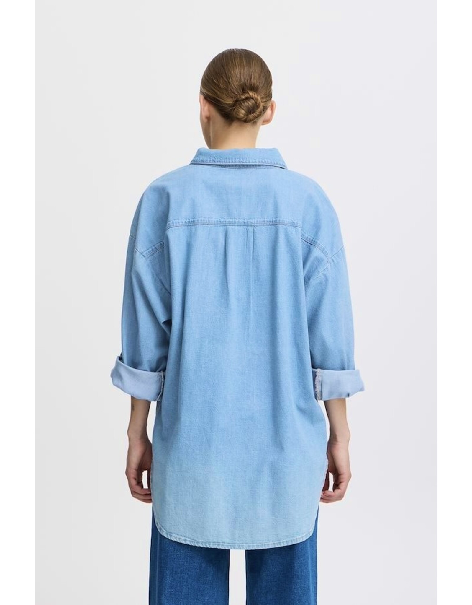 ICHI ICHI - Diver Chambray Shirt (Washed Blue)