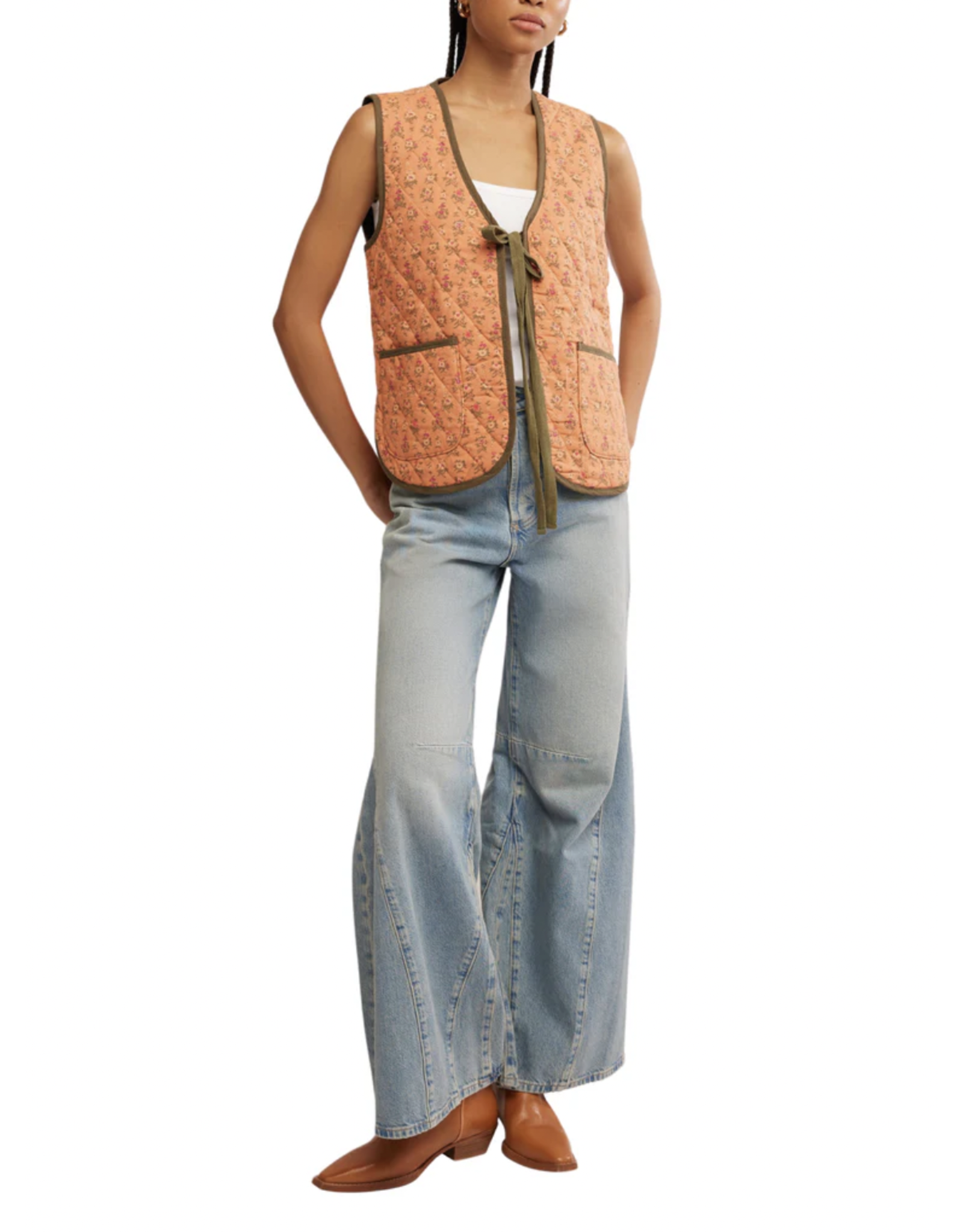 Free people Free People - Claudine Vest (Candied Melon)