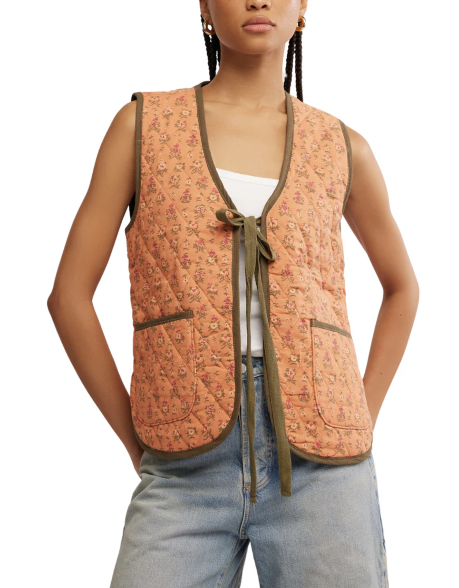 Free people Free People - Claudine Vest (Candied Melon)