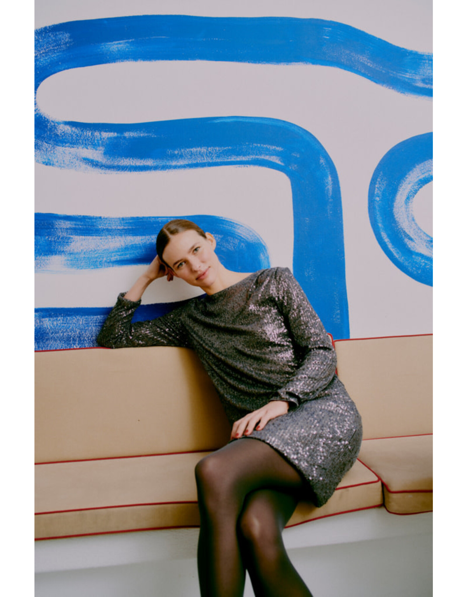 b.young b.young -Solia Long Sleeve Dress (Asphalt)