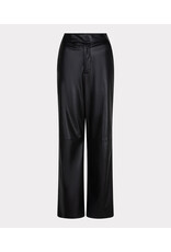 EsQualo EsQualo - Wide Leg Vegan Leather Trousers (Black)