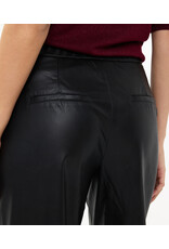 EsQualo EsQualo - Wide Leg Vegan Leather Trousers (Black)
