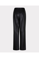 EsQualo EsQualo - Wide Leg Vegan Leather Trousers (Black)