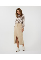 EsQualo EsQualo - Crushed Satin Blouse (Gold)