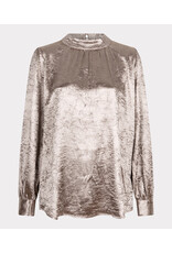 EsQualo EsQualo - Crushed Satin Blouse (Gold)
