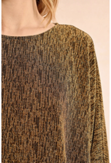 Molly Bracken Molly Bracken - Lurex Open Back Top (Gold)