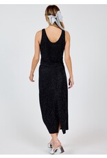 Sadie & Sage Sadie & Sage - Creative Energy Lurex Knit Midi Skirt (Blk / Silver)