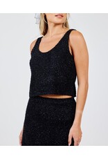 Sadie & Sage Sadie & Sage - Creative Energy Lurex Knit Tank (Blk / Silver)