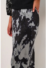 Kaffe Kaffe - Sky Printed Skirt (Blk / Silver Cloud)