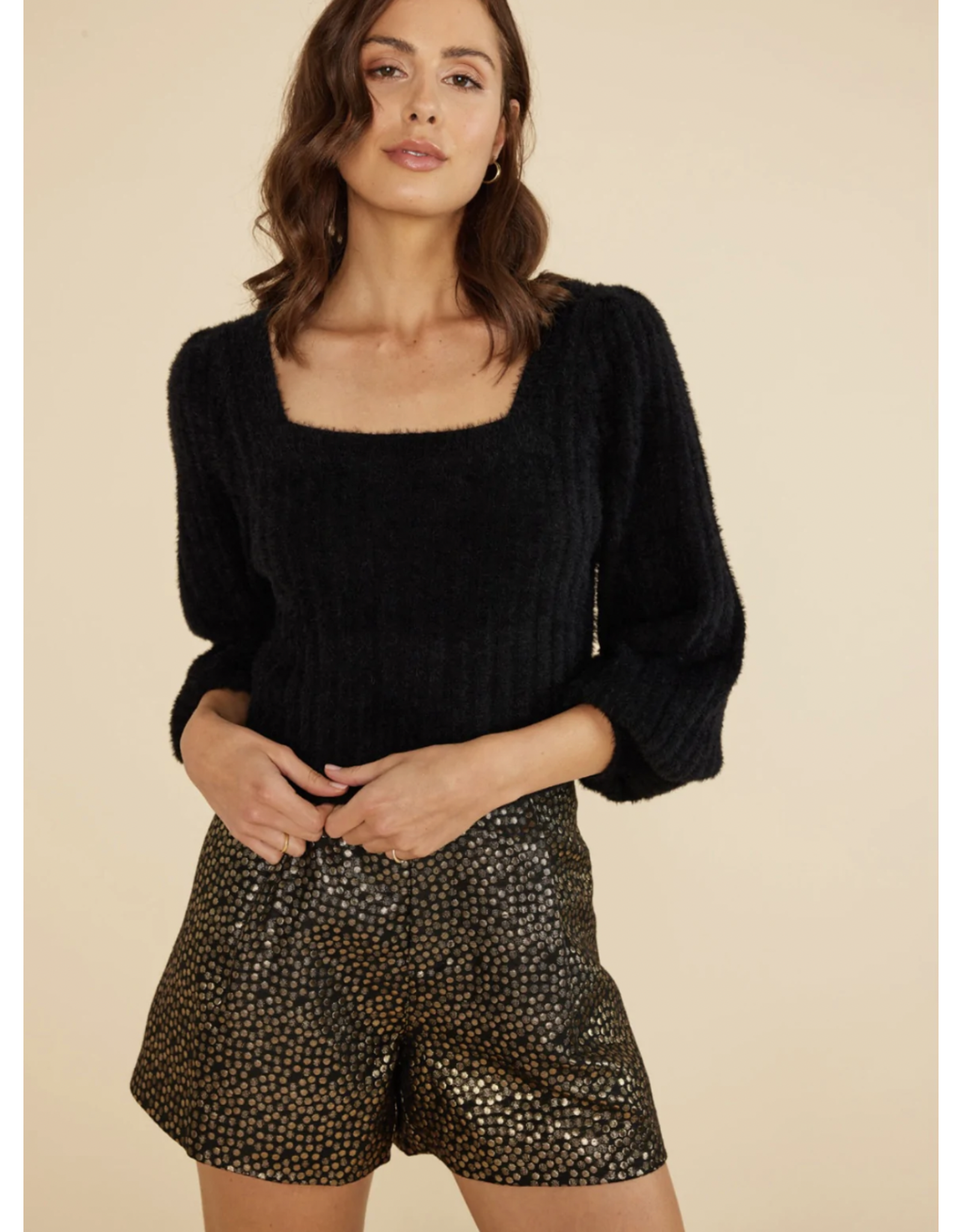 Mink Pink Mink Pink - Isabella shorts (black/gold)