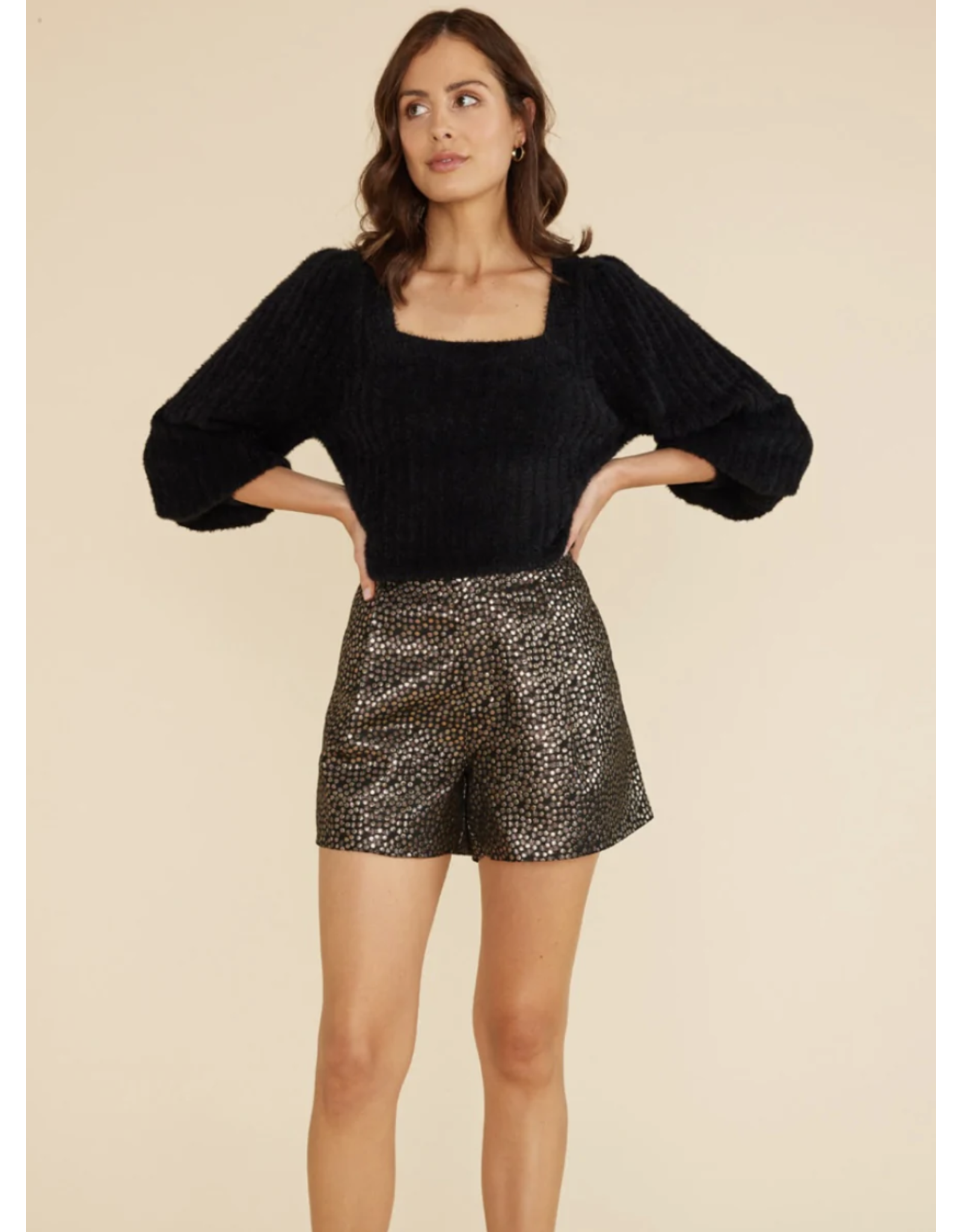 Mink Pink Mink Pink - Isabella shorts (black/gold)