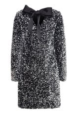 b.young b.young - Paillet Bow Dress (Silver Sequin)