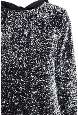 b.young b.young - Paillet Bow Dress (Silver Sequin)
