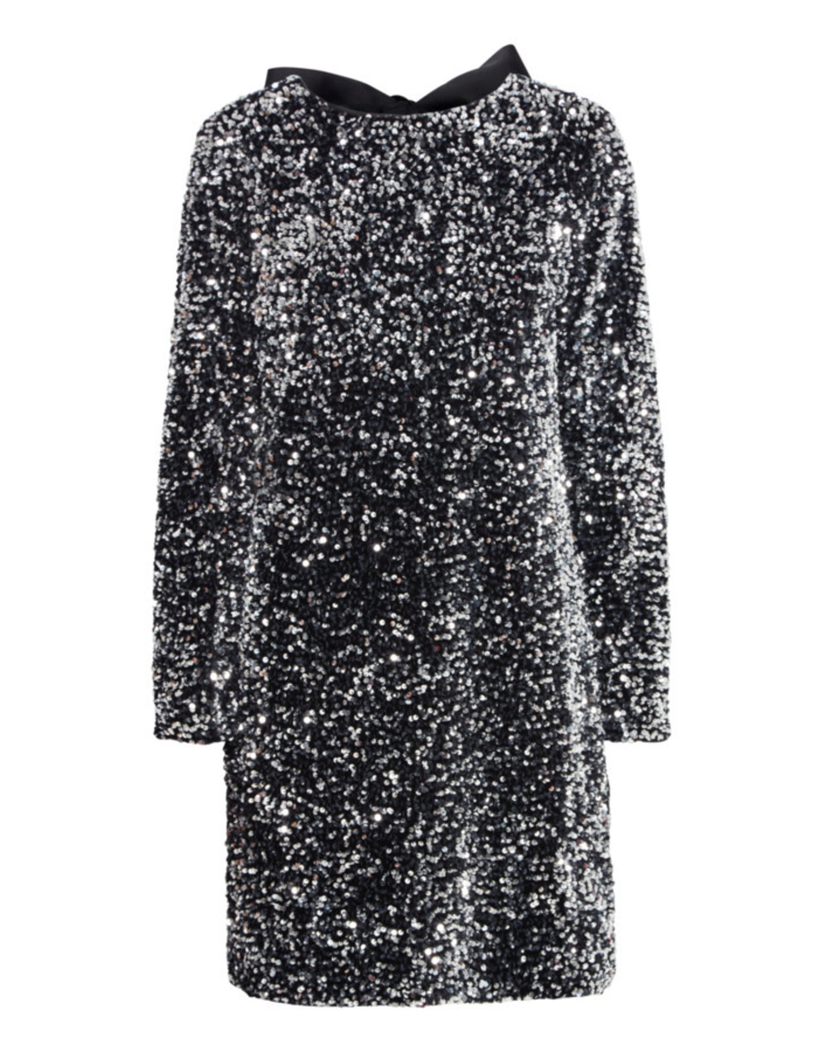 b.young b.young - Paillet Bow Dress (Silver Sequin)