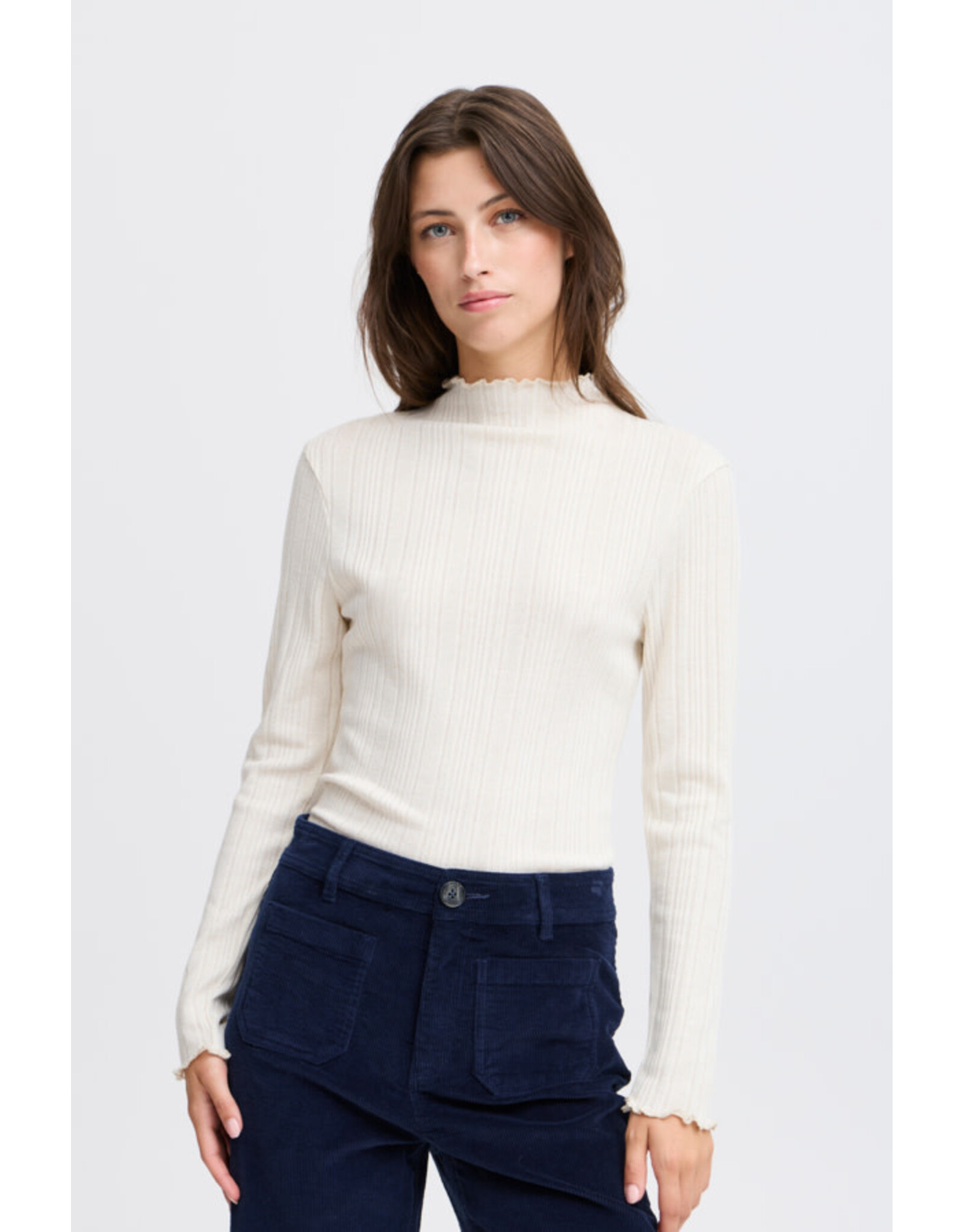 b.young b.young - Smirna Long Sleeve Top (Marshmallow)