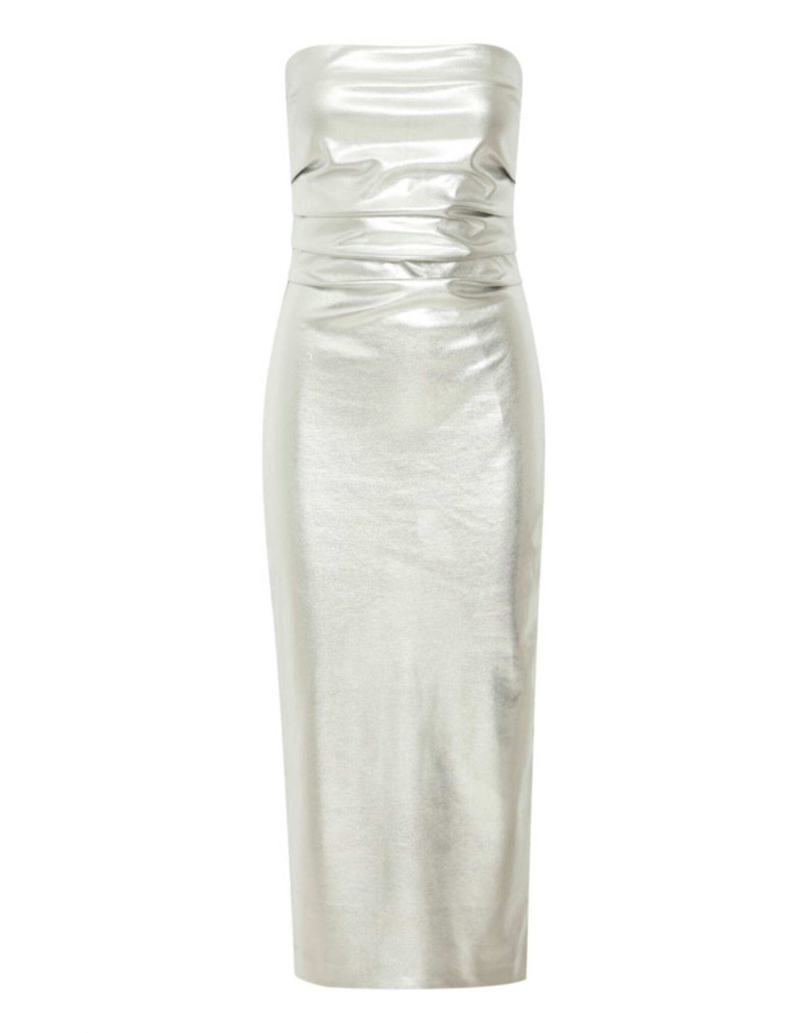 ICHI ICHI - Kate Strapless Metallic Dress (Silver)