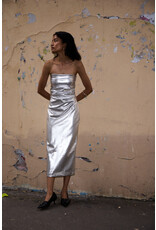 ICHI ICHI - Kate Strapless Metallic Dress (Silver)