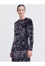 b.young b.young - Paillet Bow Dress (Silver Sequin)