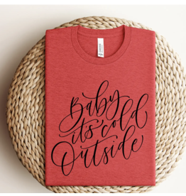 Willow Poppy Baby Its Cold Outside Graphic Tee (Red)