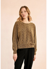 Molly Bracken Molly Bracken - Lurex Open Back Top (Gold)