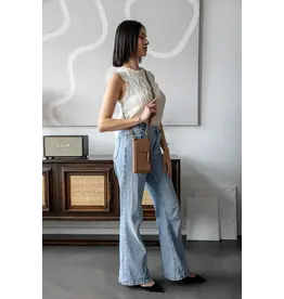 RISA RISA - Threefold wallet crossbody (pine bark)
