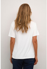 Kaffe Kaffe - Frida V neck tee (Chalk)