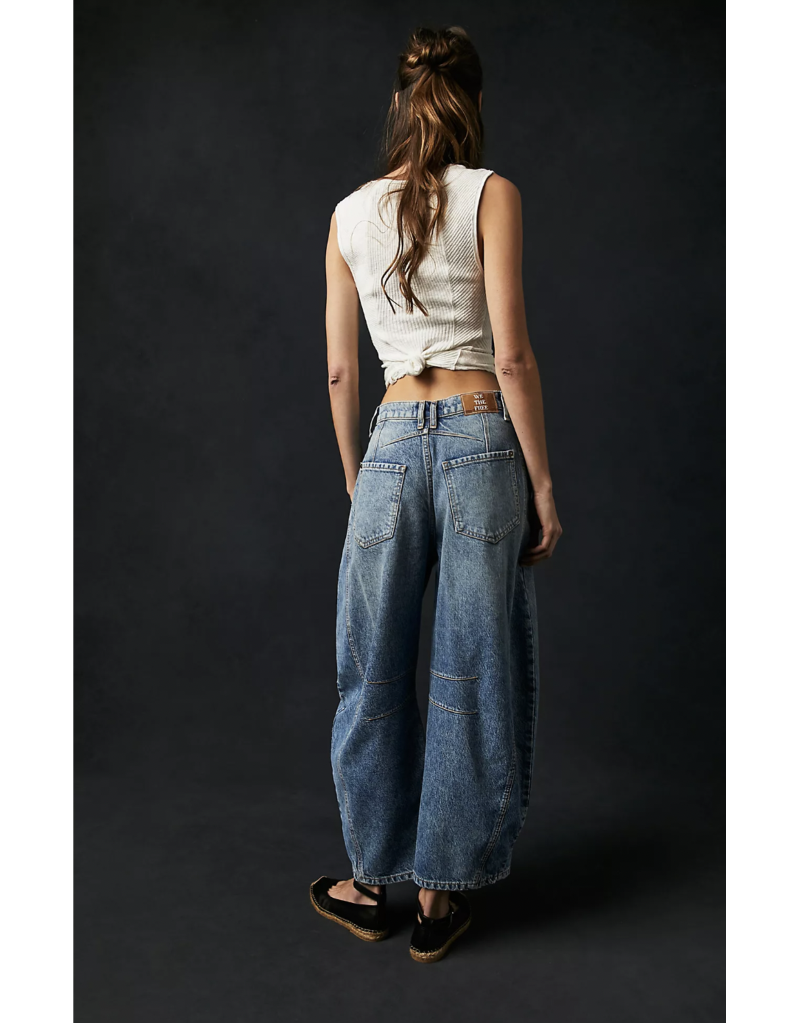 Free people Free People - Good Luck Midrise Barrel Jean (Ultra Light)