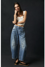 Free people Free People - Good Luck Midrise Barrel Jean (Ultra Light)