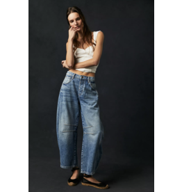 Free people Free People - Good Luck Midrise Barrel Jean (Ultra Light)