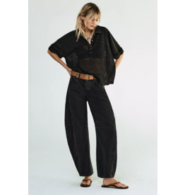 Free people Free People - Good Luck Midrise Barrel Jean (Soundwave)
